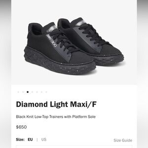 Jimmy Choo black sneaker.